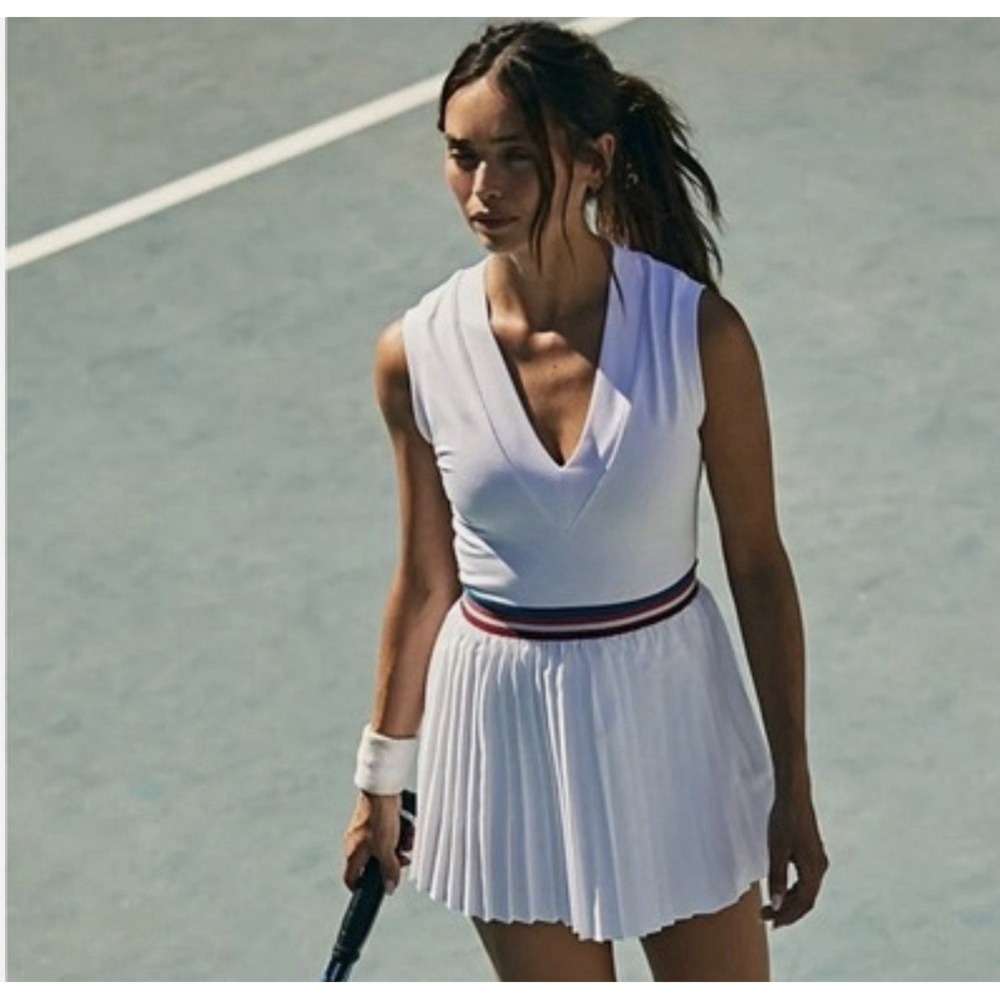 FP Movement You Got Served Tennis Dress Sz M White NWT Only Dres Athletic Preppy - Picture 2 of 7